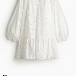 H&M NEW White Eyelet Tunic Dress/Cover Up